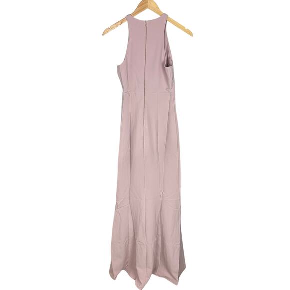 NWT Show Me Your MuMu Chicago High Neck Bodycon Gown Vintage Rose Crepe 2XS - Picture 13 of 14